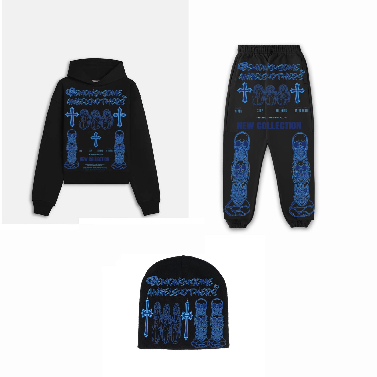 Blue Santa Collection